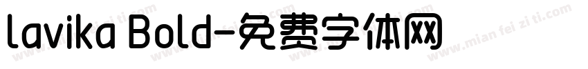 lavika Bold字体转换